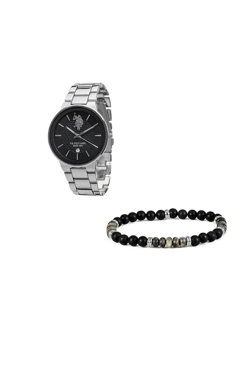 Set de Ceas si Bratara din Margele de Onyx