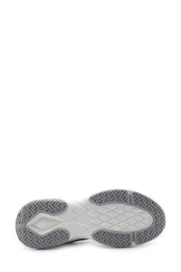 Pantofi sport cu garnituri de piele intoarsa si plasa, Gri