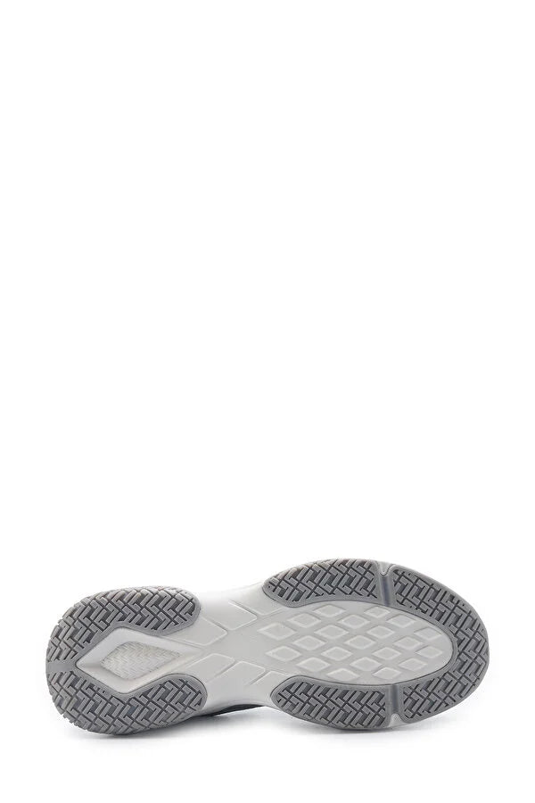 Pantofi sport cu garnituri de piele intoarsa si plasa, Gri