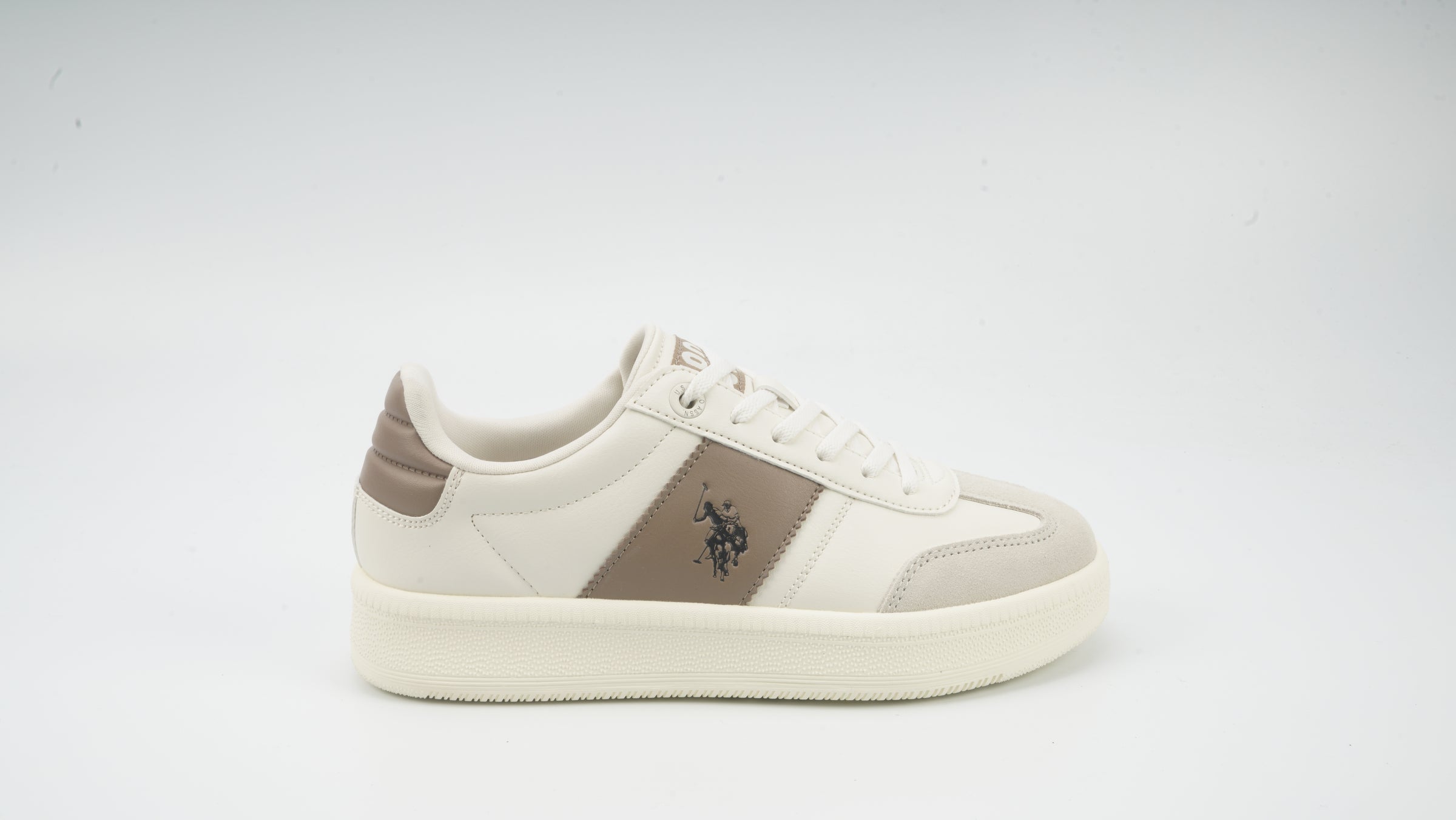 Pantofi sport din piele ecologica si piele intoarsa cu logo