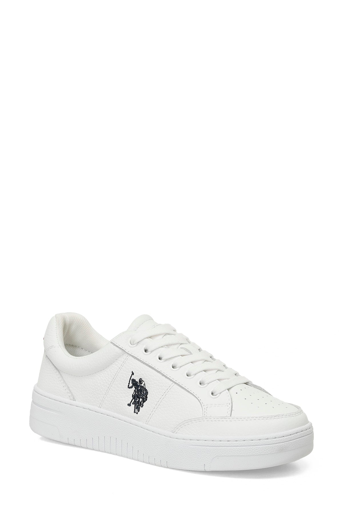 Pantofi Sport Din Piele Cu Logo, Alb