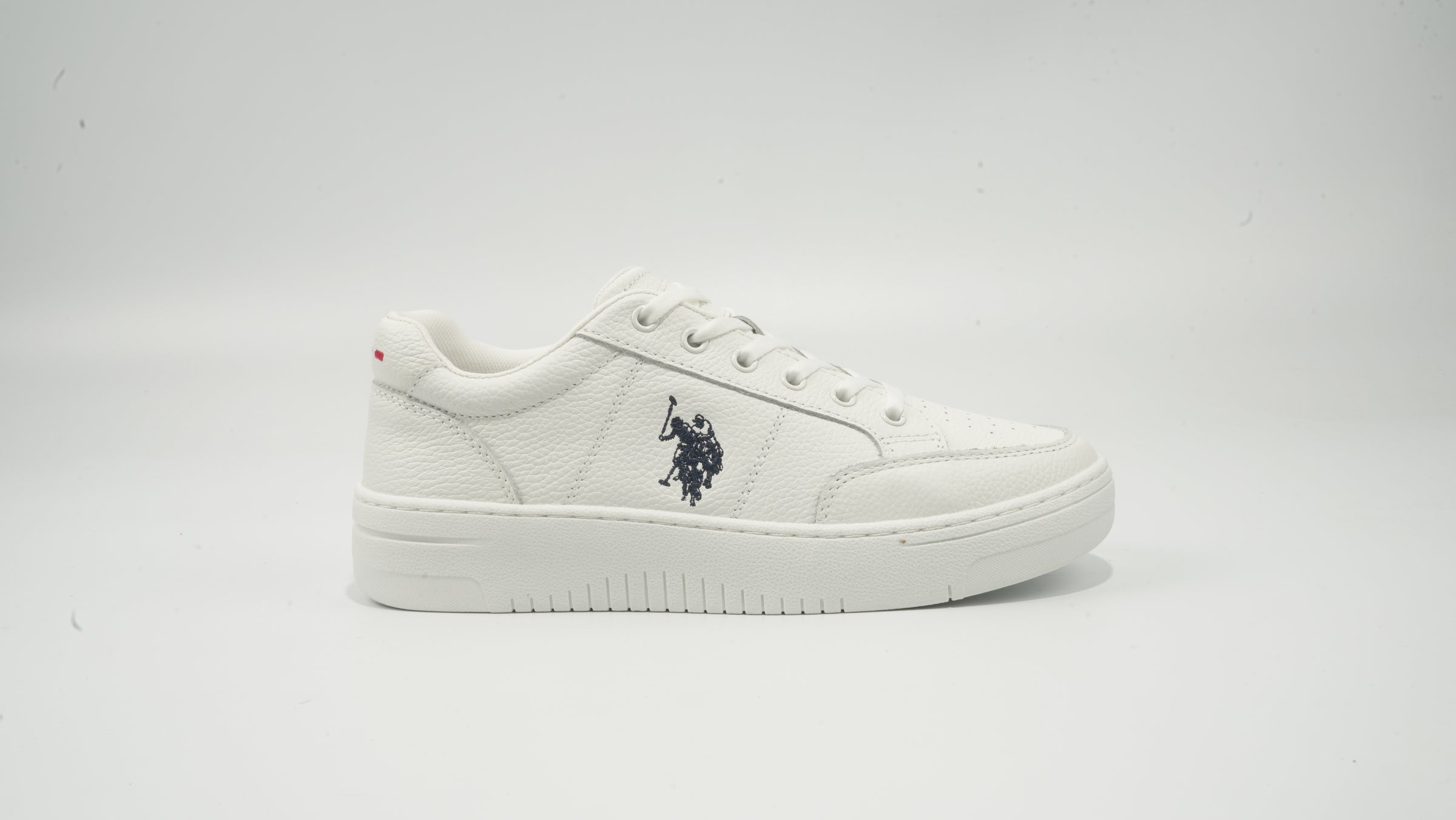 Pantofi Sport Din Piele Cu Logo, Alb
