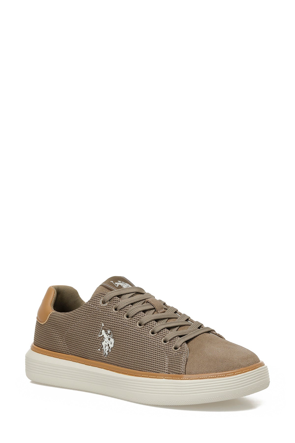 Pantofi Sport Din Material Textil Cu Imprimeu Logo, Kaky