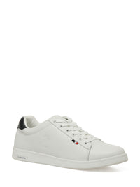 Pantofi Sport Din Piele Cu Detaliu Logo, Alb