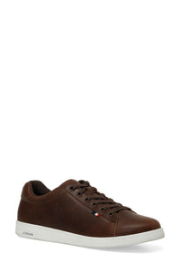Pantofi Sport Din Piele Cu Detaliu Logo, Maro