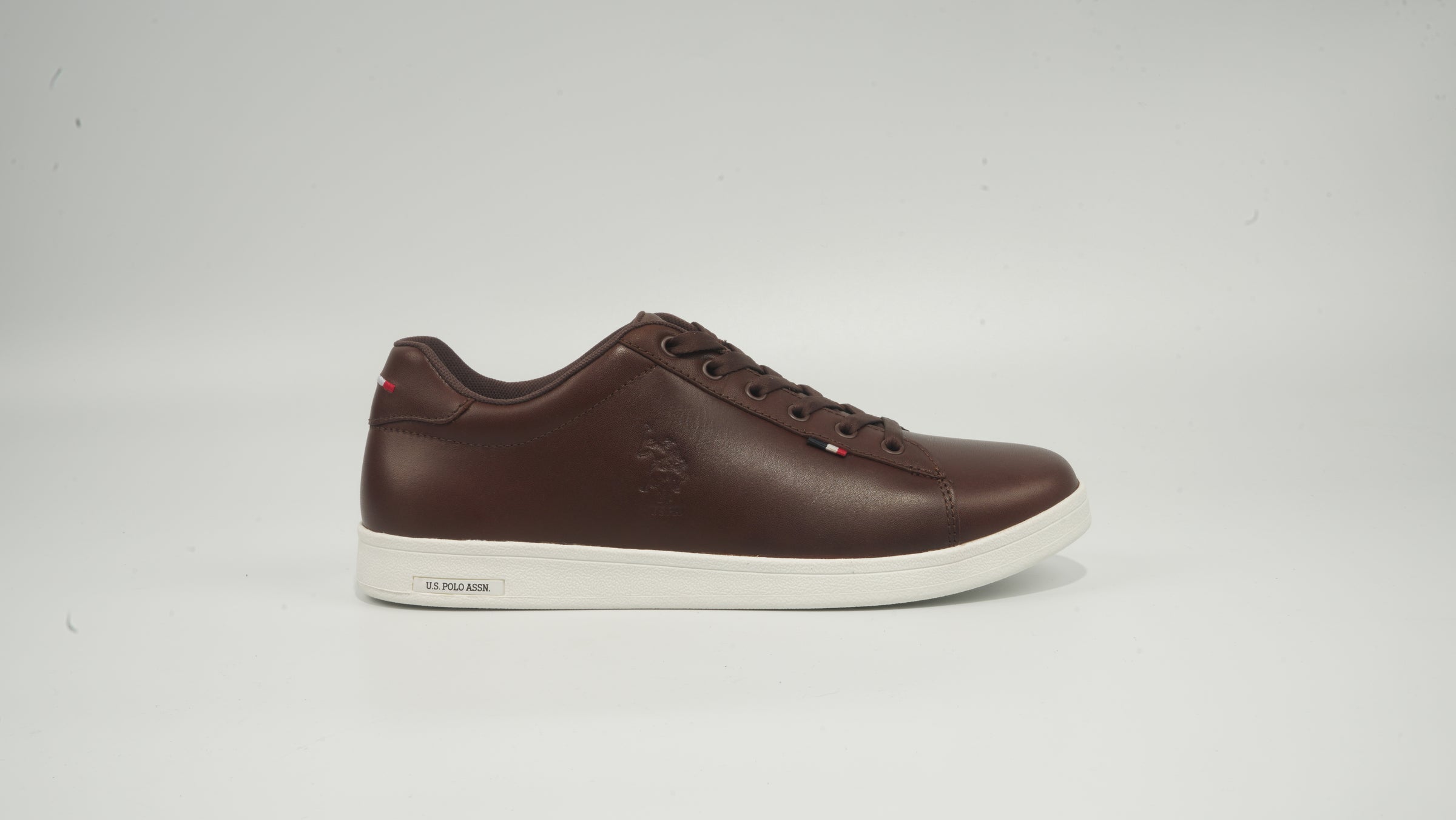 Pantofi Sport Din Piele Cu Detaliu Logo, Maro