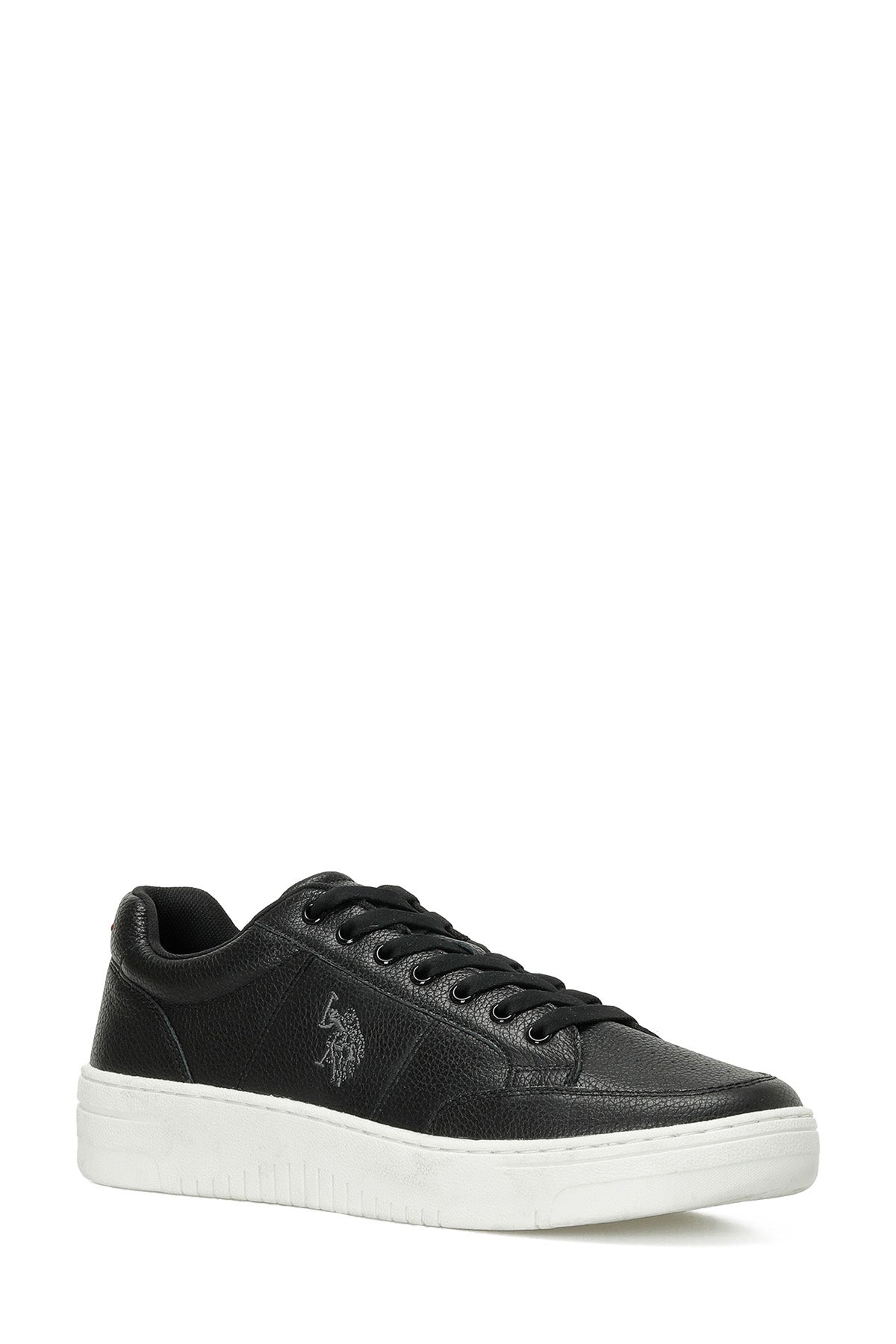 Pantofi Sport Din Piele Cu Detaliu Logo, Negru