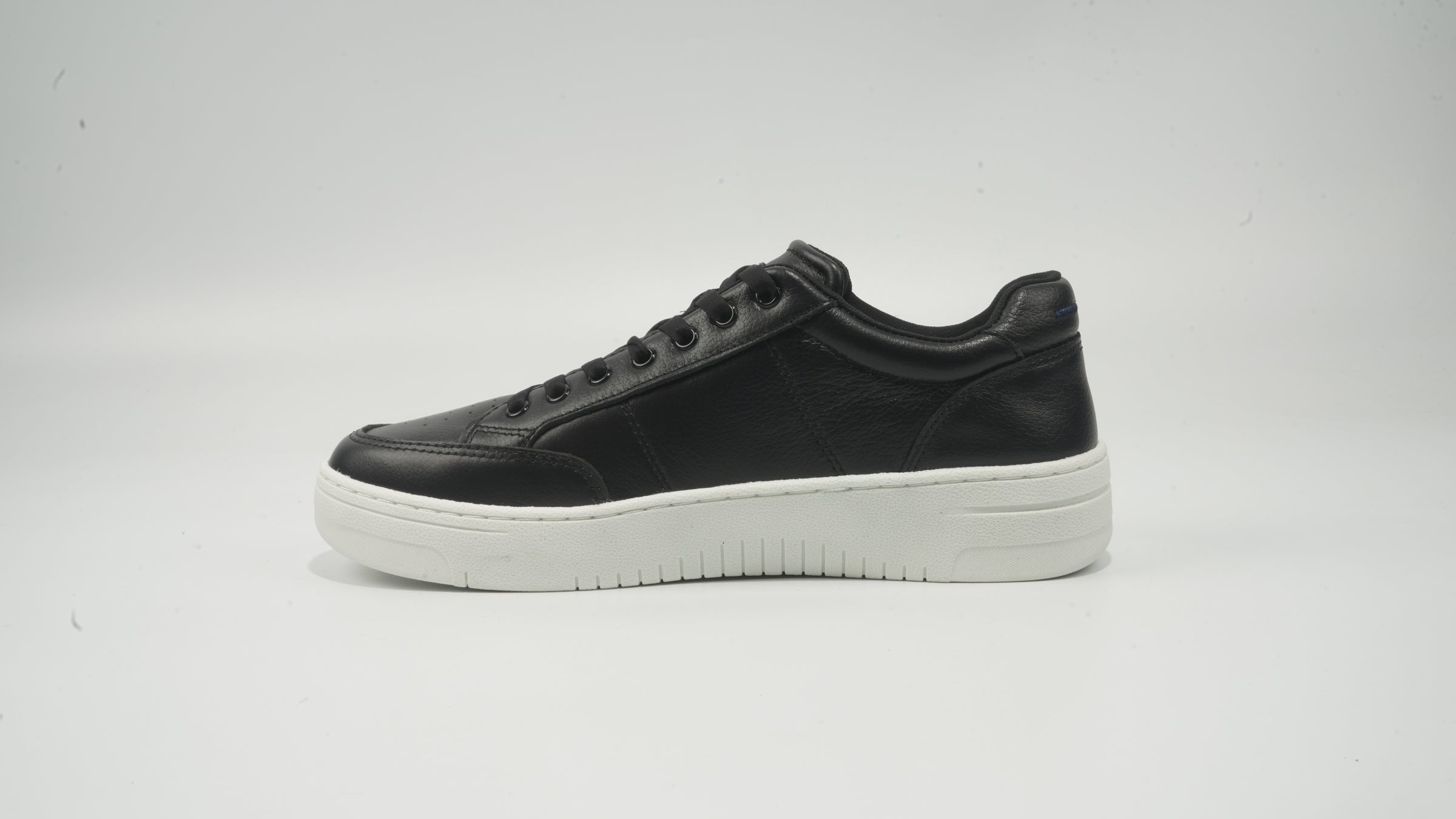 Pantofi Sport Din Piele Cu Detaliu Logo, Negru