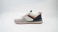 Pantofi Sport Cu Garnituri Din Piele Ecologica Și Material Textil, Alb/Bej/Negru