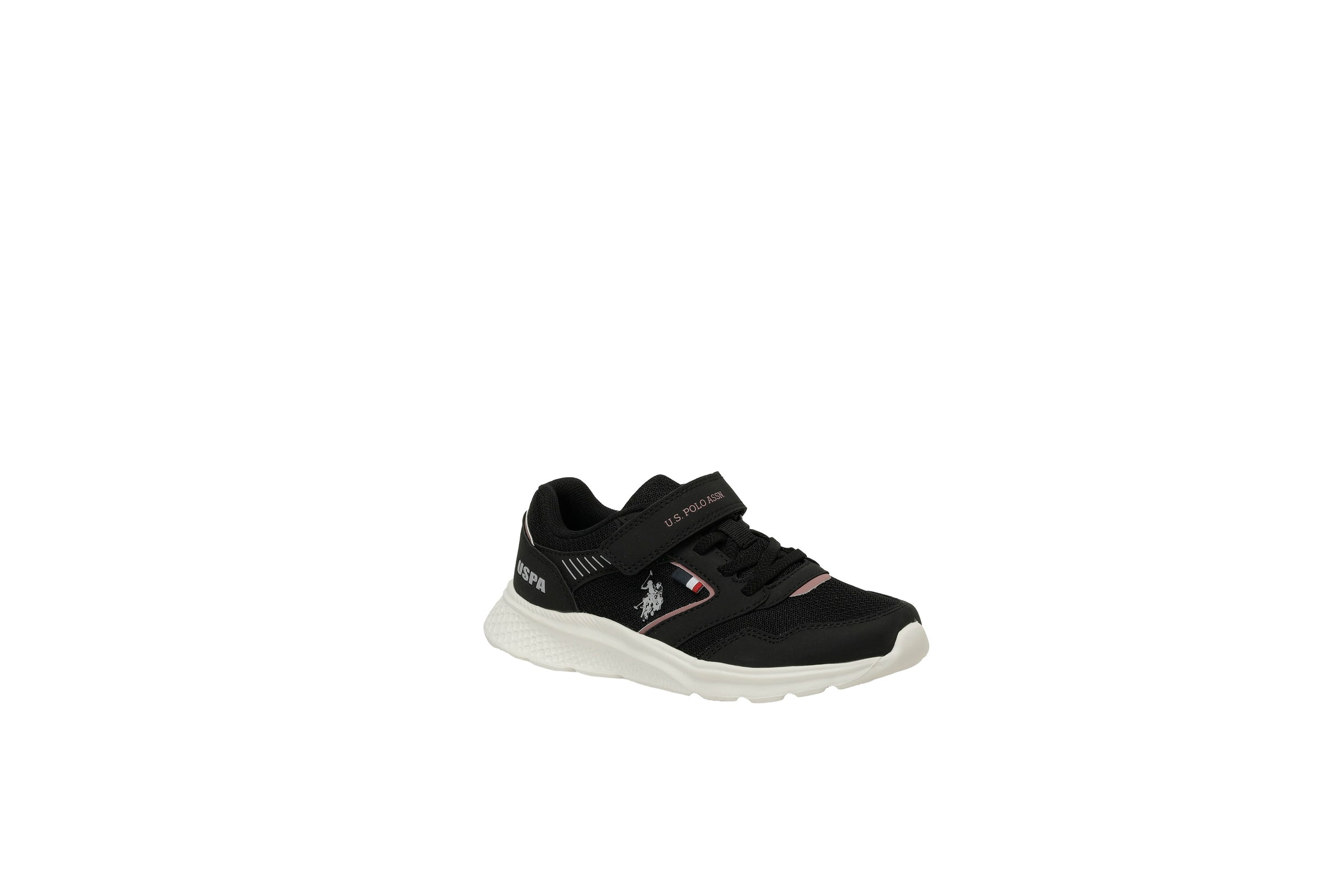 Pantofi Sport Băiat Cu Închidere Velcro, Material Textil, Negru