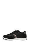 Pantofi sport cu garnituri de piele ecologica si textil, Negru