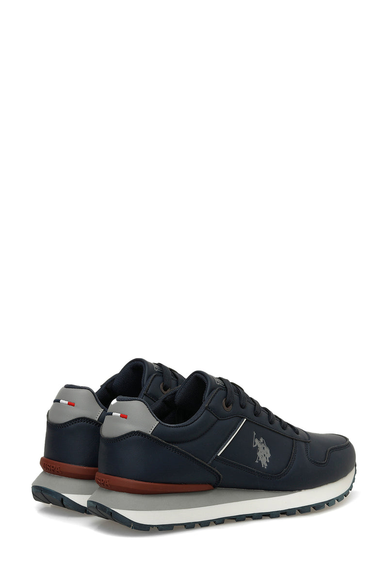 Pantofi sport din piele ecologica cu logo