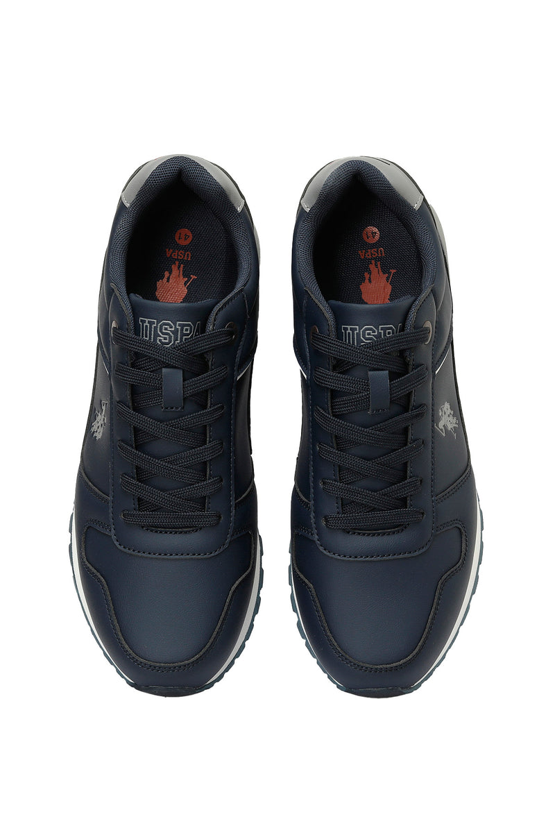 Pantofi sport din piele ecologica cu logo