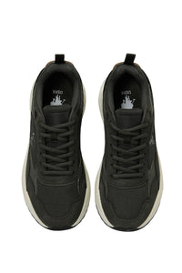 Pantofi sport cu garnituri de microfibra si plasa, Kaki