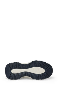 Pantofi sport cu garnituri de piele ecologica si plasa, Alb/Gri