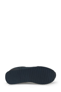 Pantofi sport barbati din piele ecologica cu logo, Bleumarin