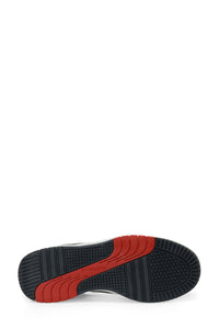 Pantofi sport din piele ecologica cu detaliu logo, Bleumarin