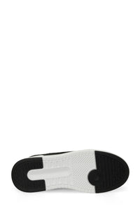 Pantofi sport din piele ecologica cu detaliu logo, Negru