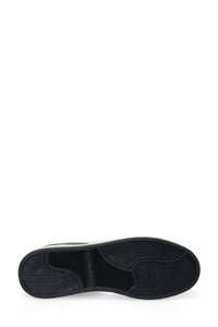 Pantofi sport cu garnituri de piele ecologica si textil, Bleumarin