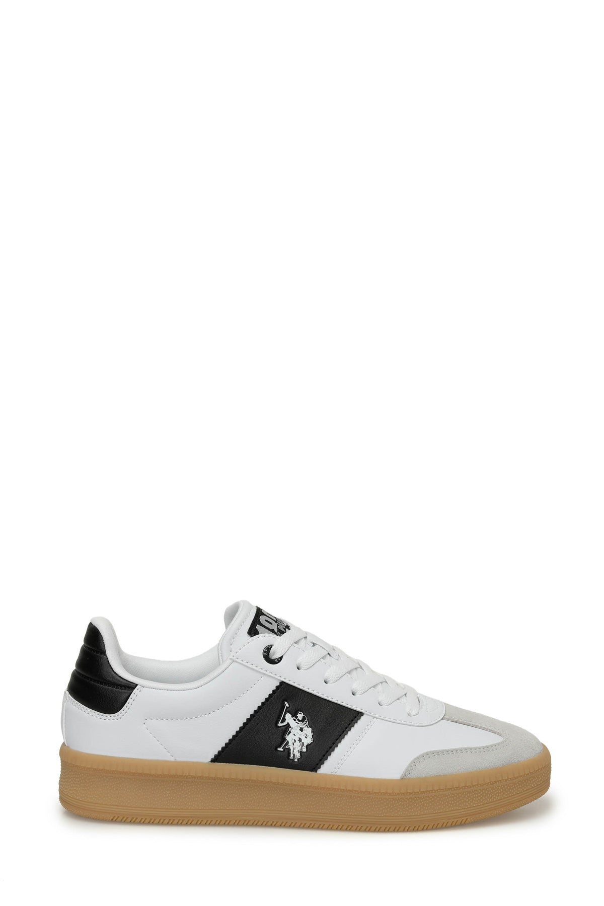 Pantofi sport din piele ecologica si piele intoarsa cu logo