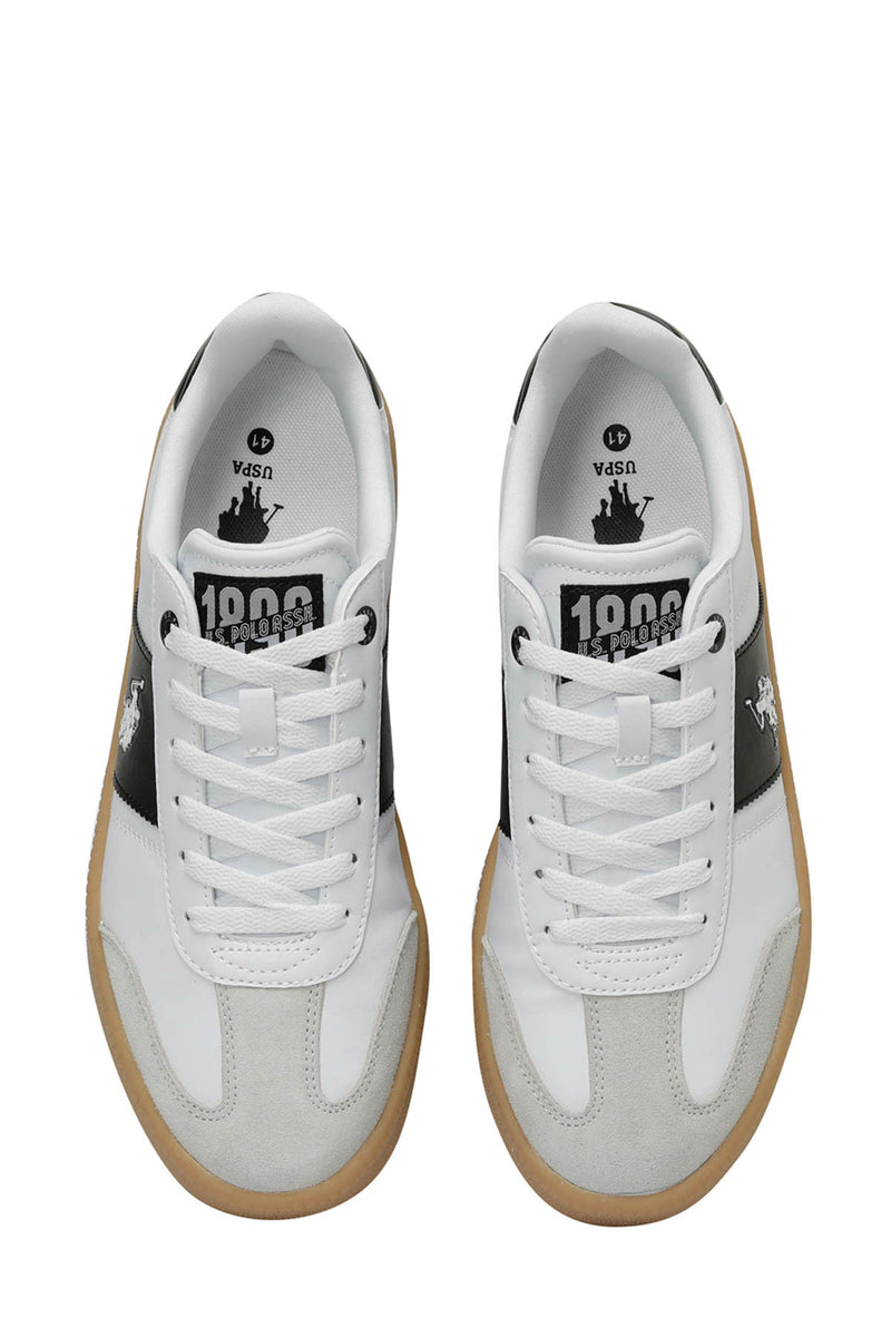 Pantofi sport din piele ecologica si piele intoarsa cu logo