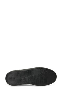 Pantofi sport din piele ecologica cu logo, Negru