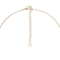 Colier Din Metal Placat Auriu Cu Pandantive Cu Forme Florale Decorate Cu Pietre Zirconiu Colorate.
