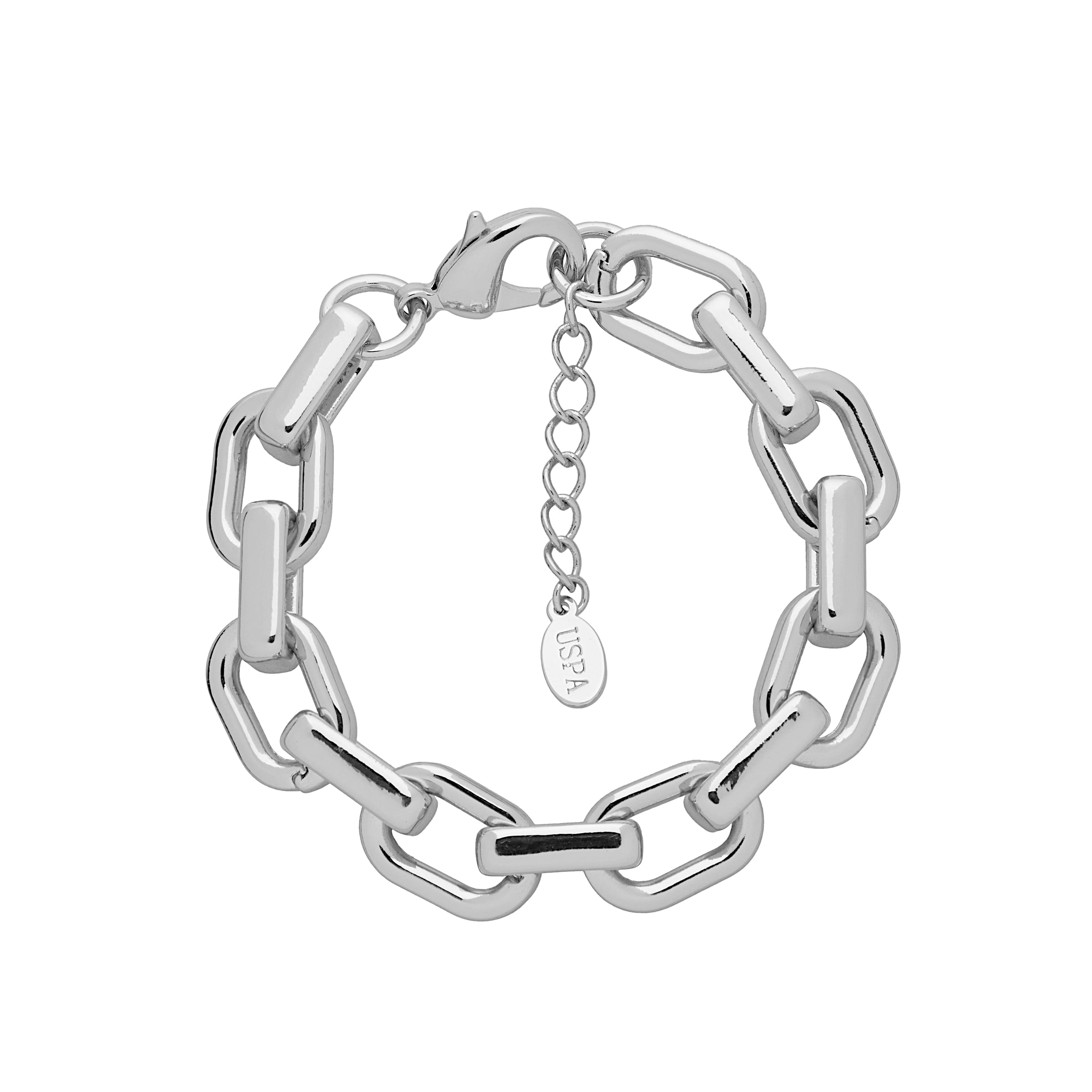 Brățară Tip Lanț Din Metal Placat Cu Rodiu