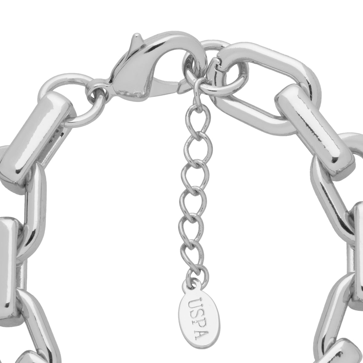 Brățară Tip Lanț Din Metal Placat Cu Rodiu