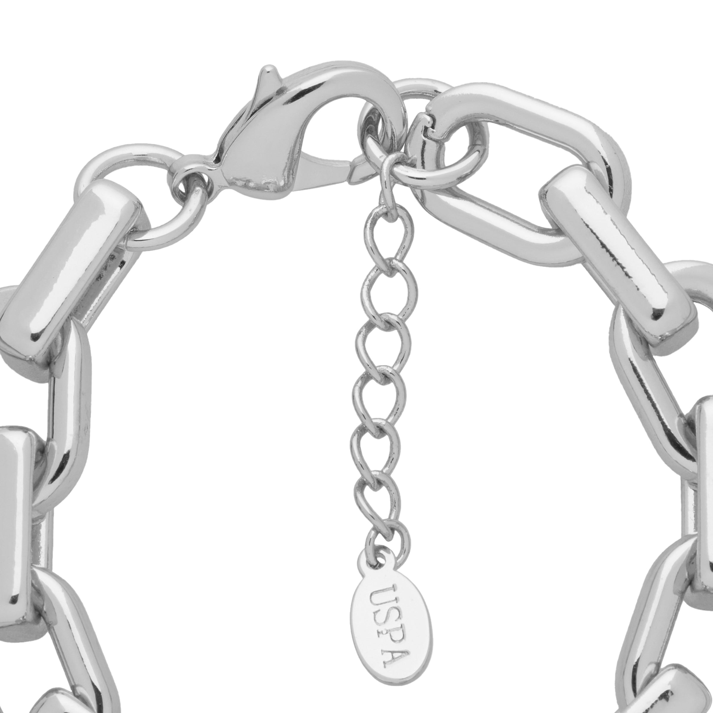 Brățară Tip Lanț Din Metal Placat Cu Rodiu