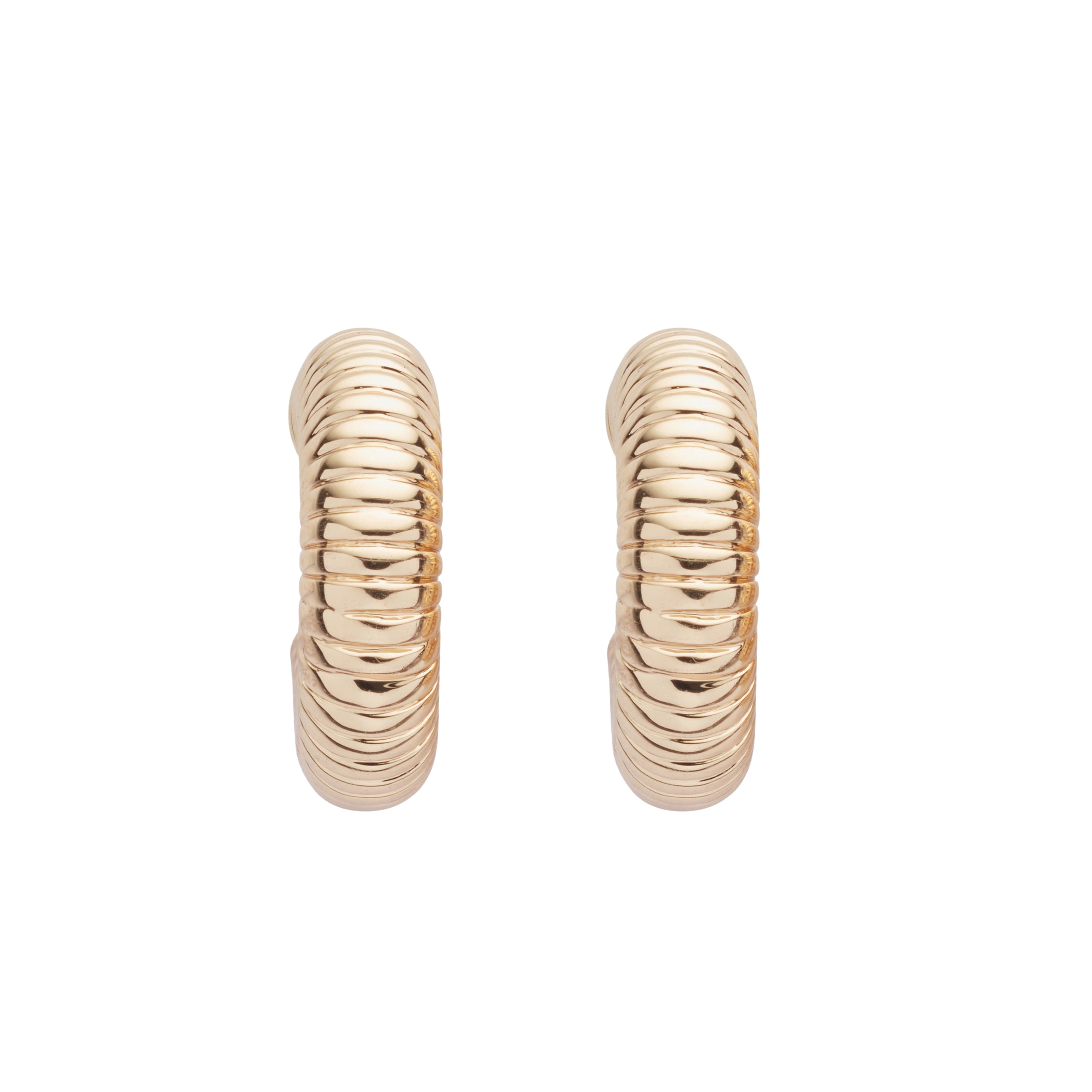 Cercei Cu Model Semirotund Din Metal Placat