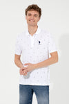 Tricou Polo Alb Cu Model