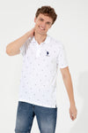 Tricou Polo Alb Cu Model