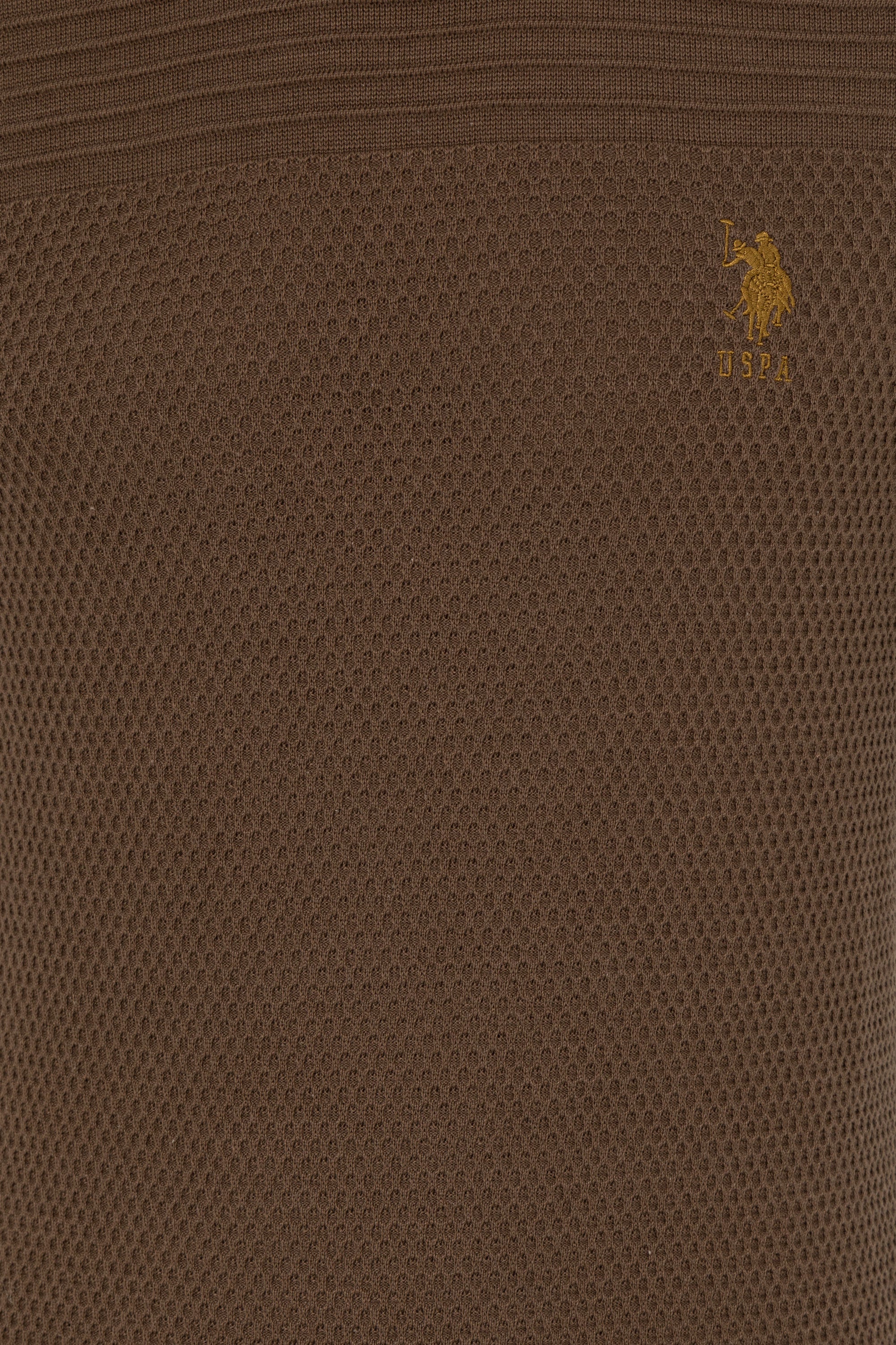 Pulover Bărbat Kaki cu Model