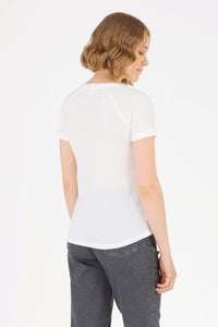 Tricou Slim Fit cu decolteu in V