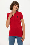 Tricou Polo Slim fit uni din amestec bumbac