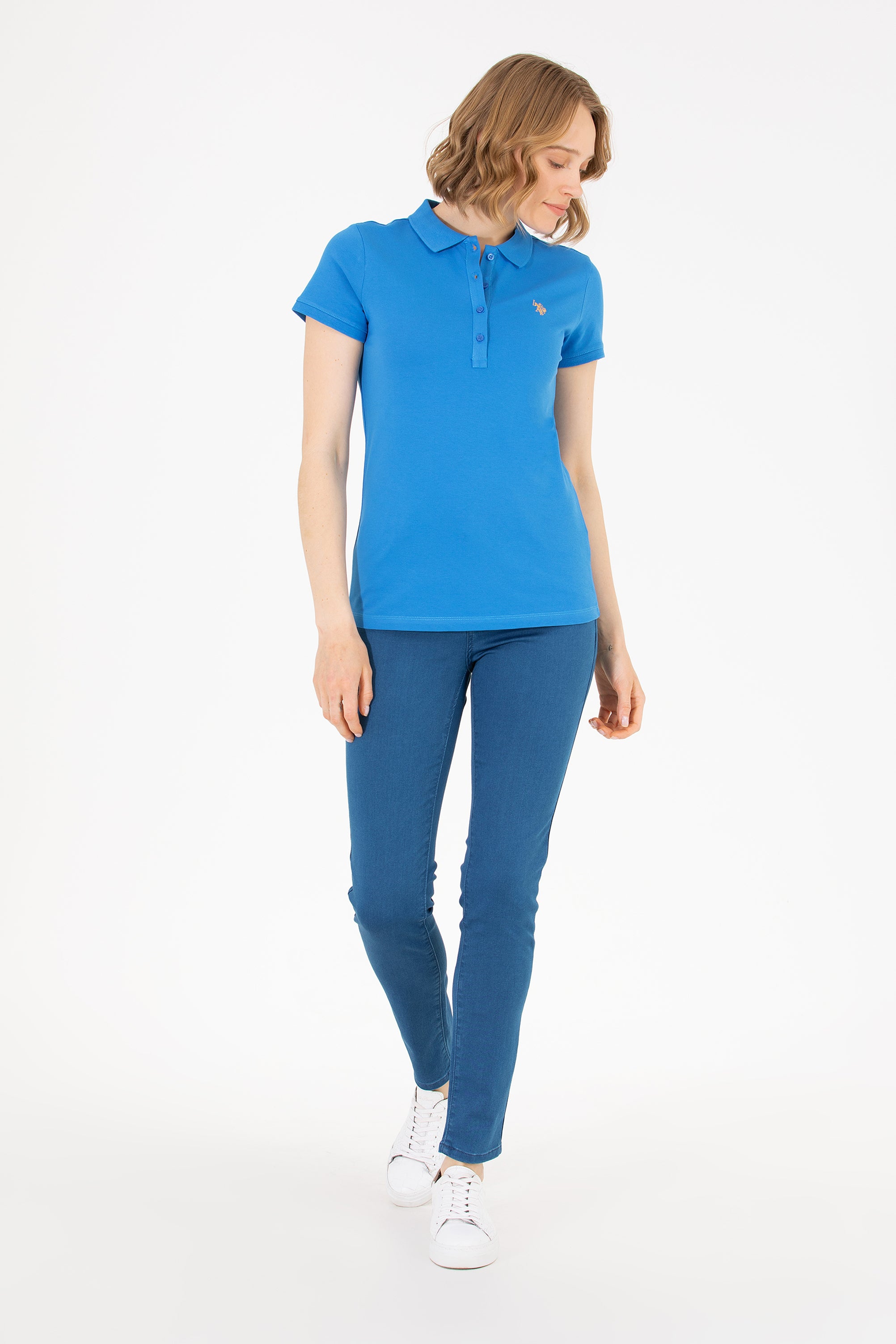 Tricou Polo Slim fit cu broderie logo