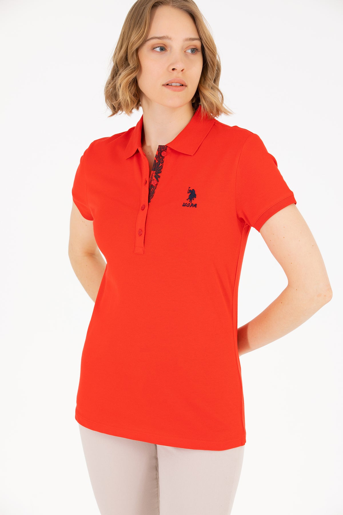 Tricou Polo Slim fit cu broderie logo