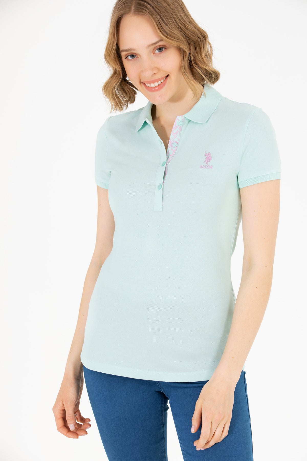 Tricou Polo Slim fit cu broderie logo