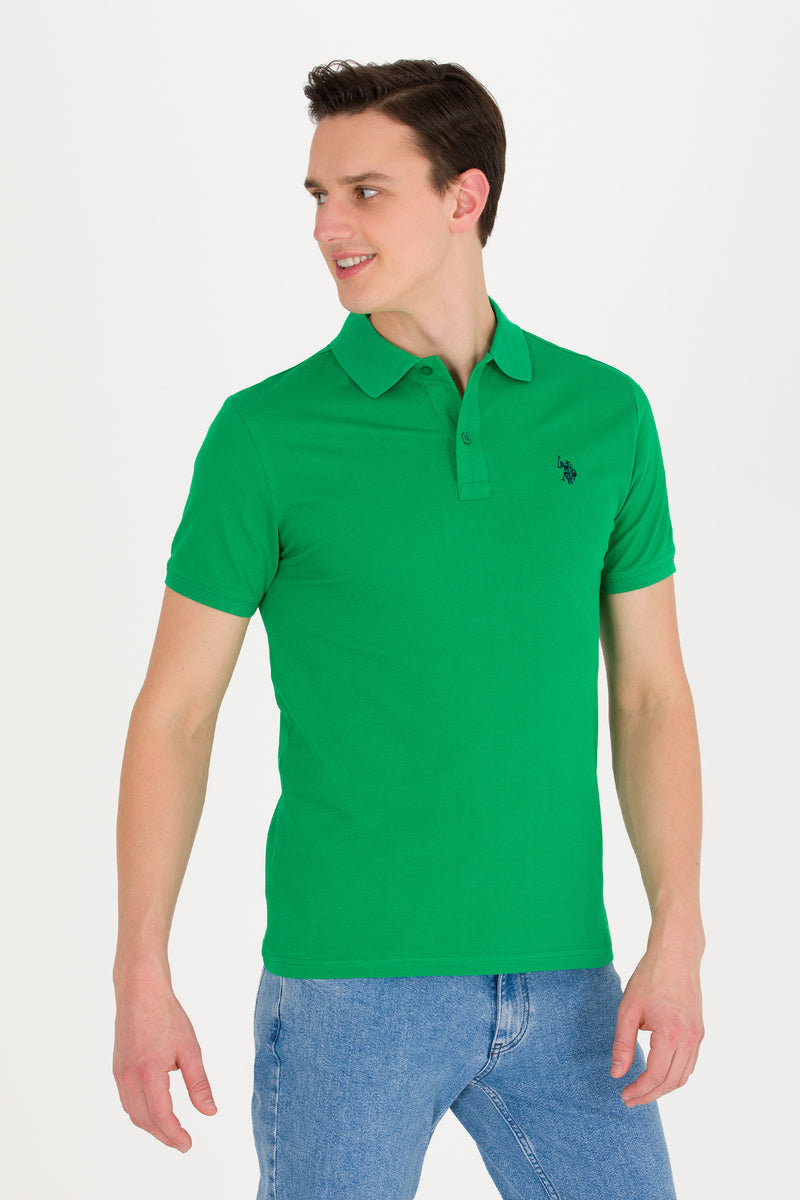 Tricou Polo Slim fit uni de bumbac