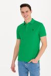 Tricou Polo Slim fit uni de bumbac