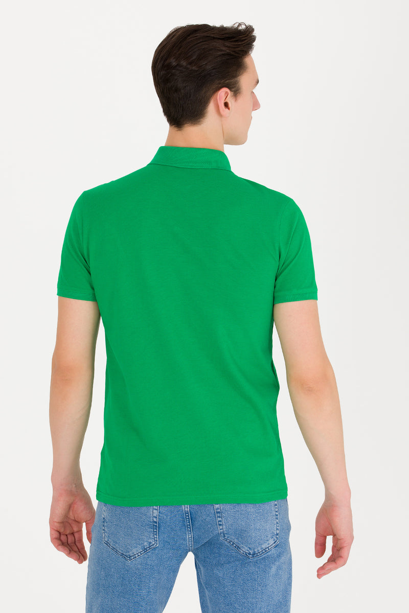 Tricou Polo Slim fit uni de bumbac