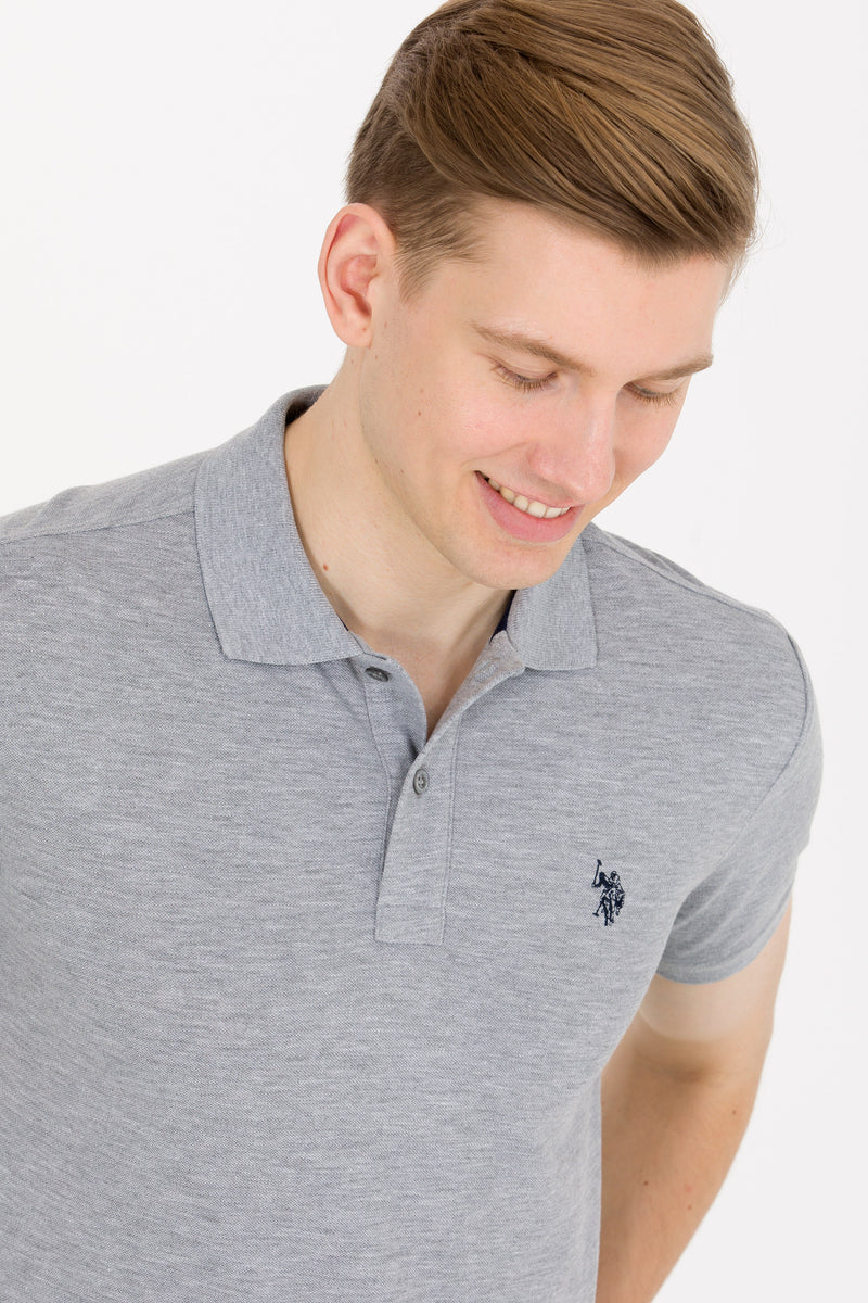 Tricou Polo Slim fit uni de bumbac