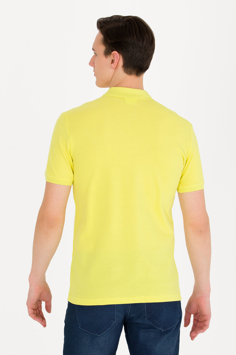 Tricou Polo Slim fit uni de bumbac