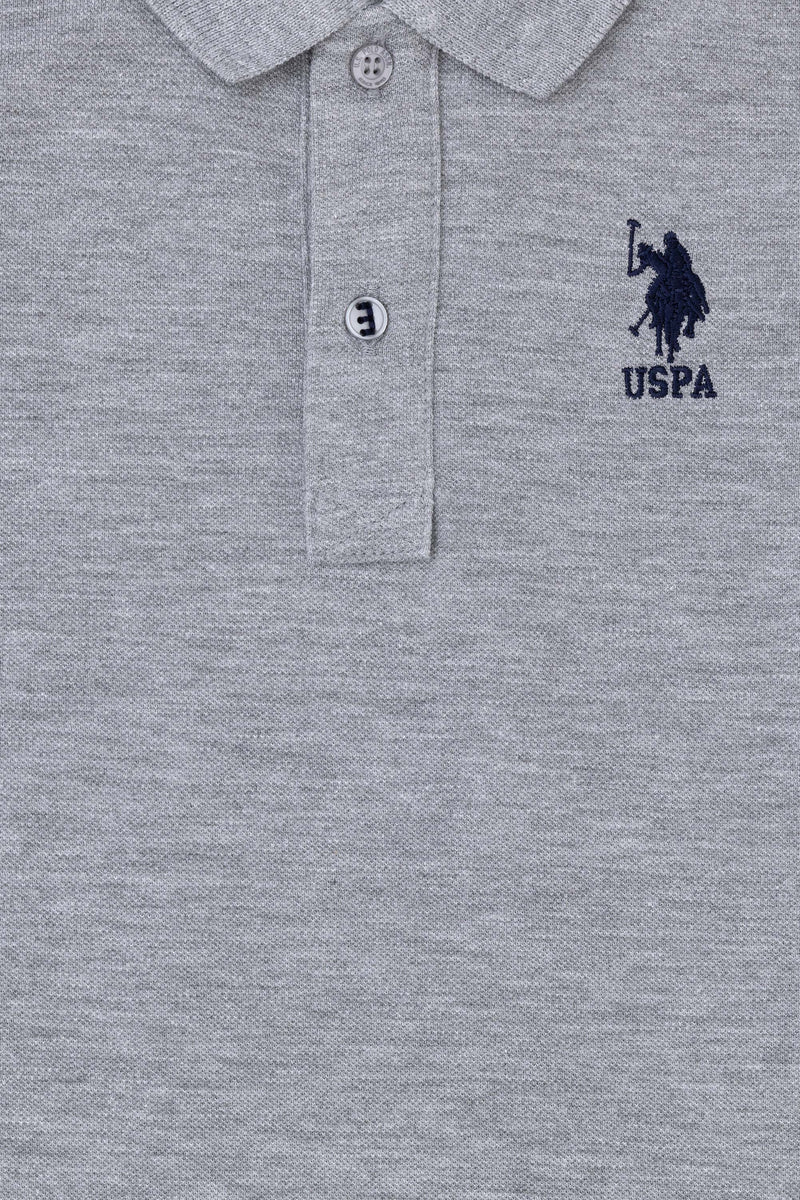 Tricou Polo din bumbac cu broderie logo