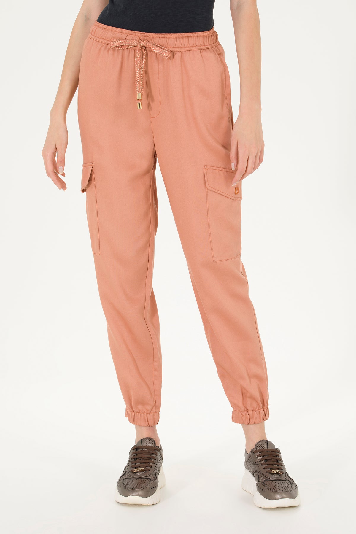 Pantaloni jogger din lyocell