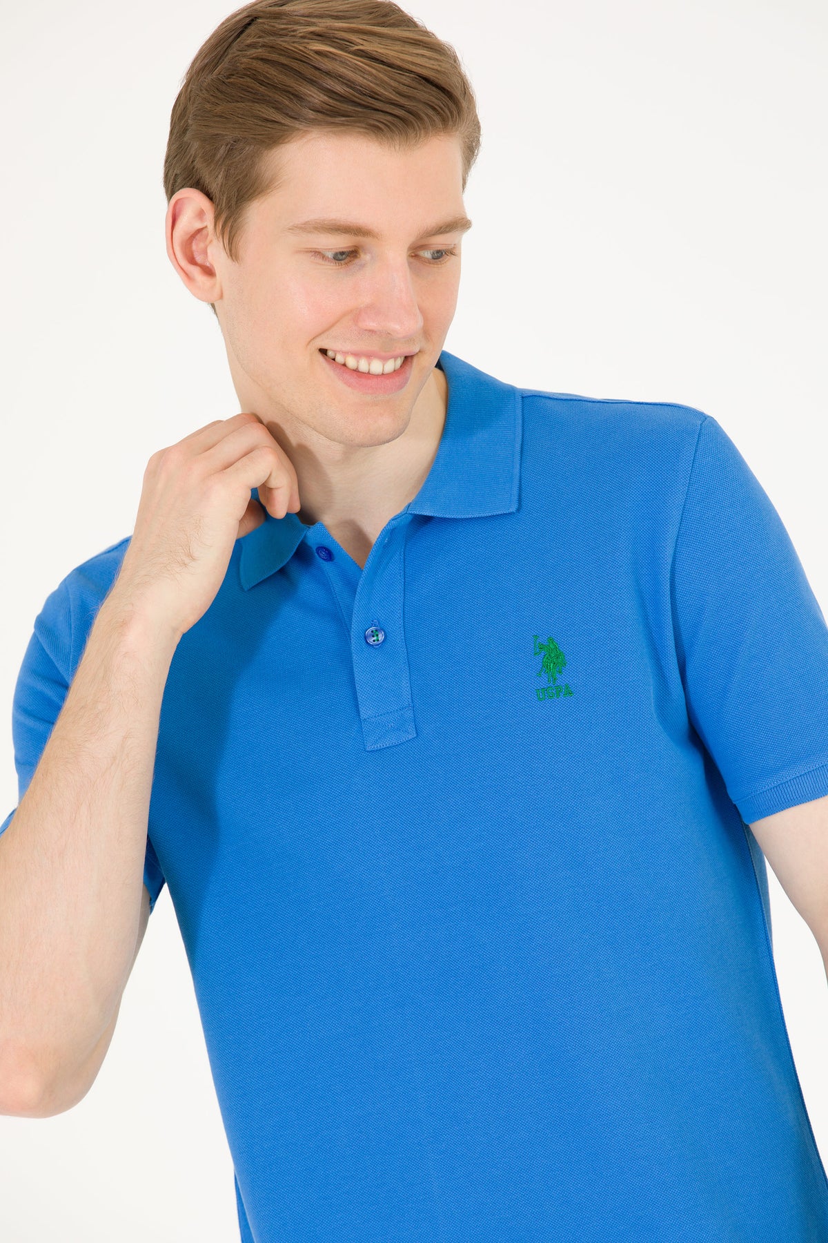 Tricou Polo Slim fit cu imprimeu logo