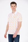 Tricou Polo Regular fit cu model tropical