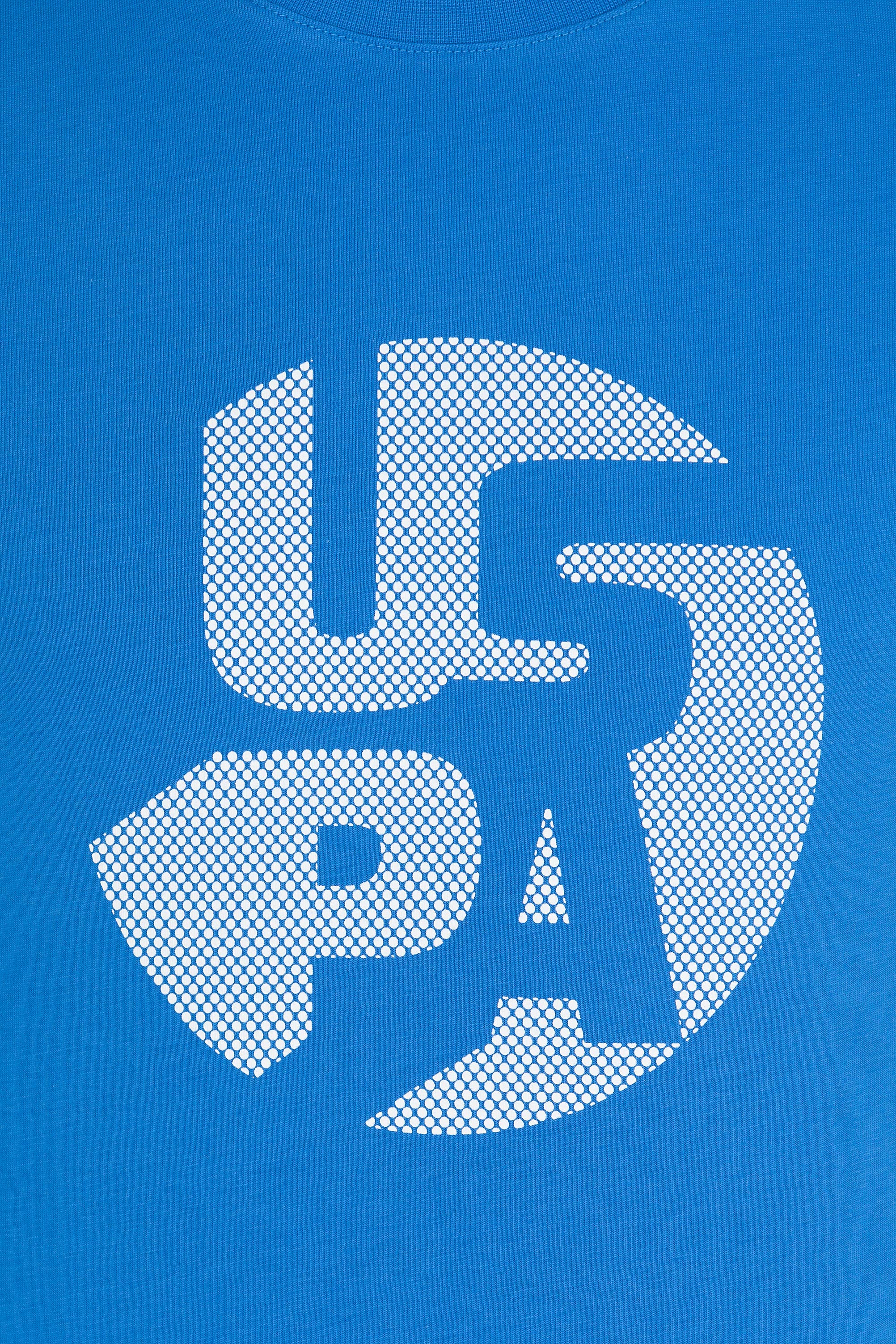 Tricou cu decolteu la baza gâtului cu imprimeu text