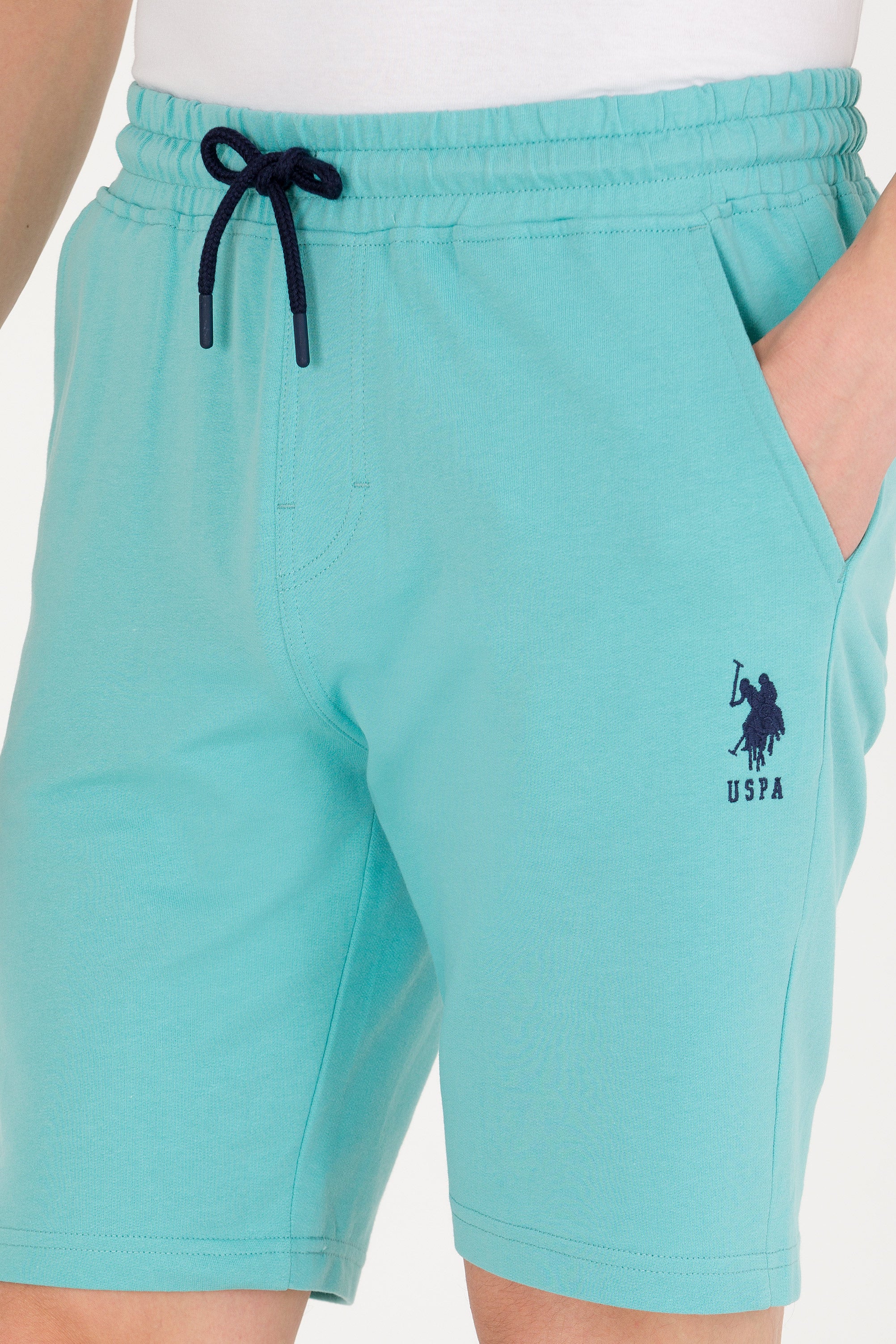 Pantaloni scurți din bumbac cu șnur